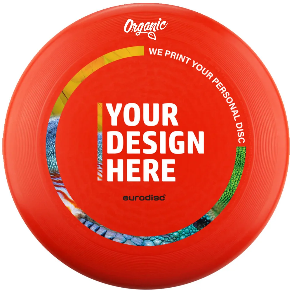 Individuelle eurodisc® 175g Ultimate Frisbee Rot aus Bio-Kunststoff Individuelle eurodisc® 175g Ultimate Frisbee Rot aus Bio-Kunststoff