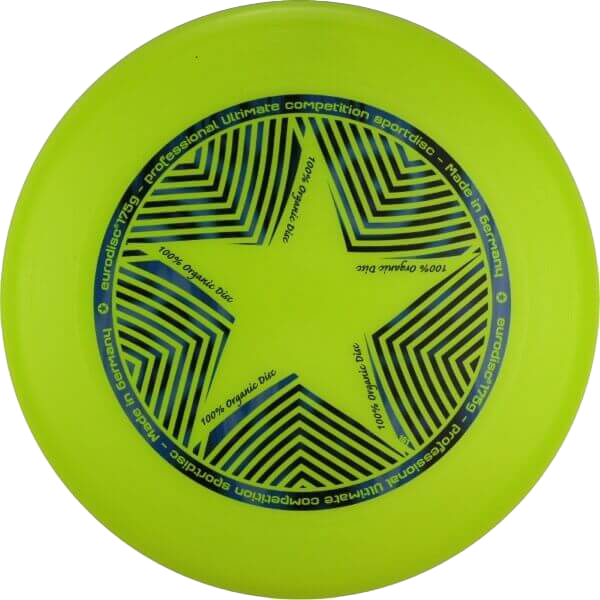 eurodisc® 175g Ultimate Frisbee Star aus Bio-Kunststoff in verschiedenen Farben eurodisc® 175g Ultimate Frisbee Star aus Bio-Kunststoff in verschiedenen Farben