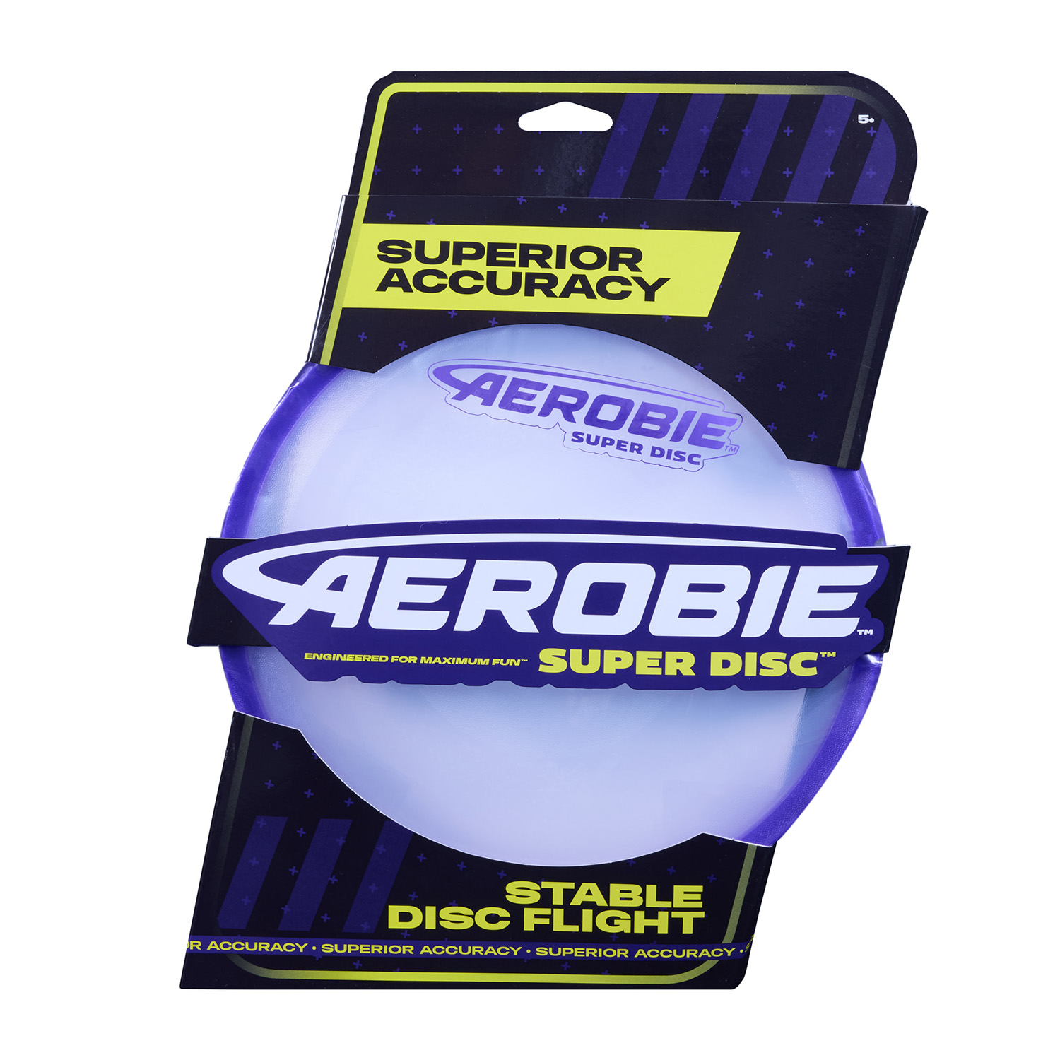 Aerobie Superdisc Frisbee mit Gummirand Lila