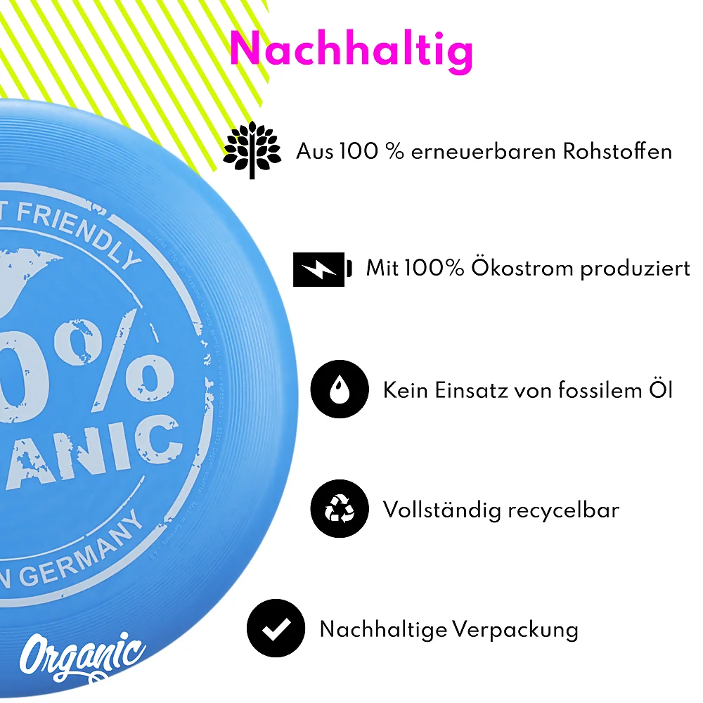 eurodisc® 175g Ultimate Frisbee Organic Hellblau aus Bio-Kunststoff