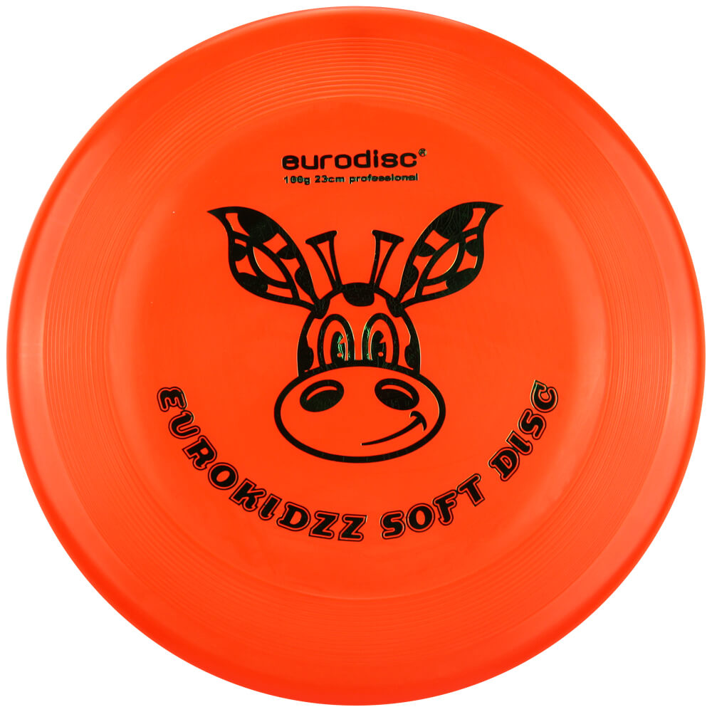 Eurodisc 100g Kidzz Fun Soft Frisbee Giraffe 23cm Orange