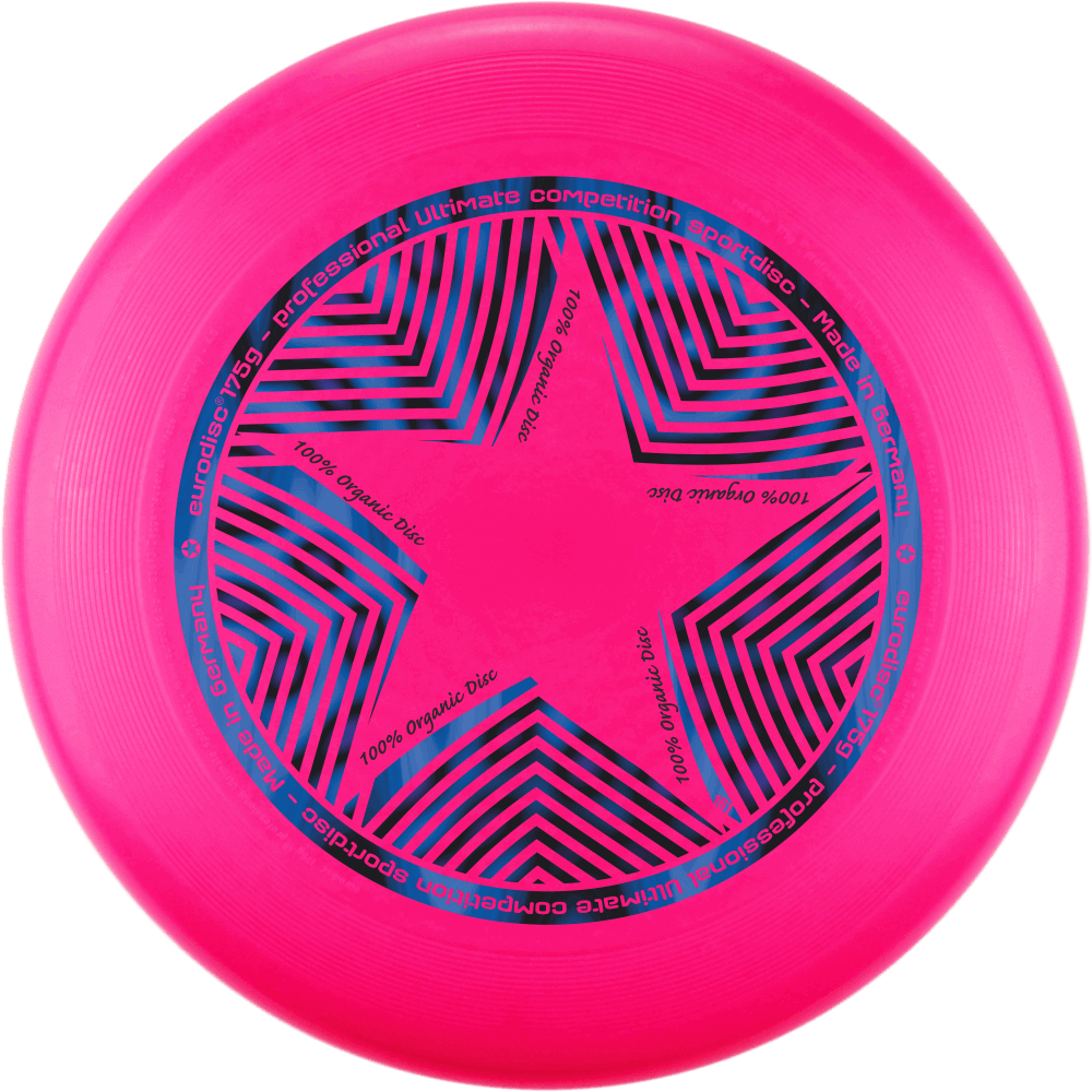 Eurodisc 175g Ultimate Frisbee Star Pink aus Bio-Kunststoff