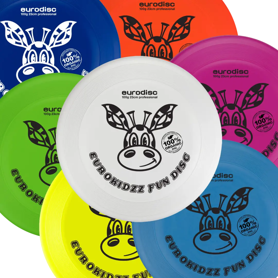 eurodisc® 100g Kidzz Fun Frisbee Giraffe 23cm in verschiedenen Farben