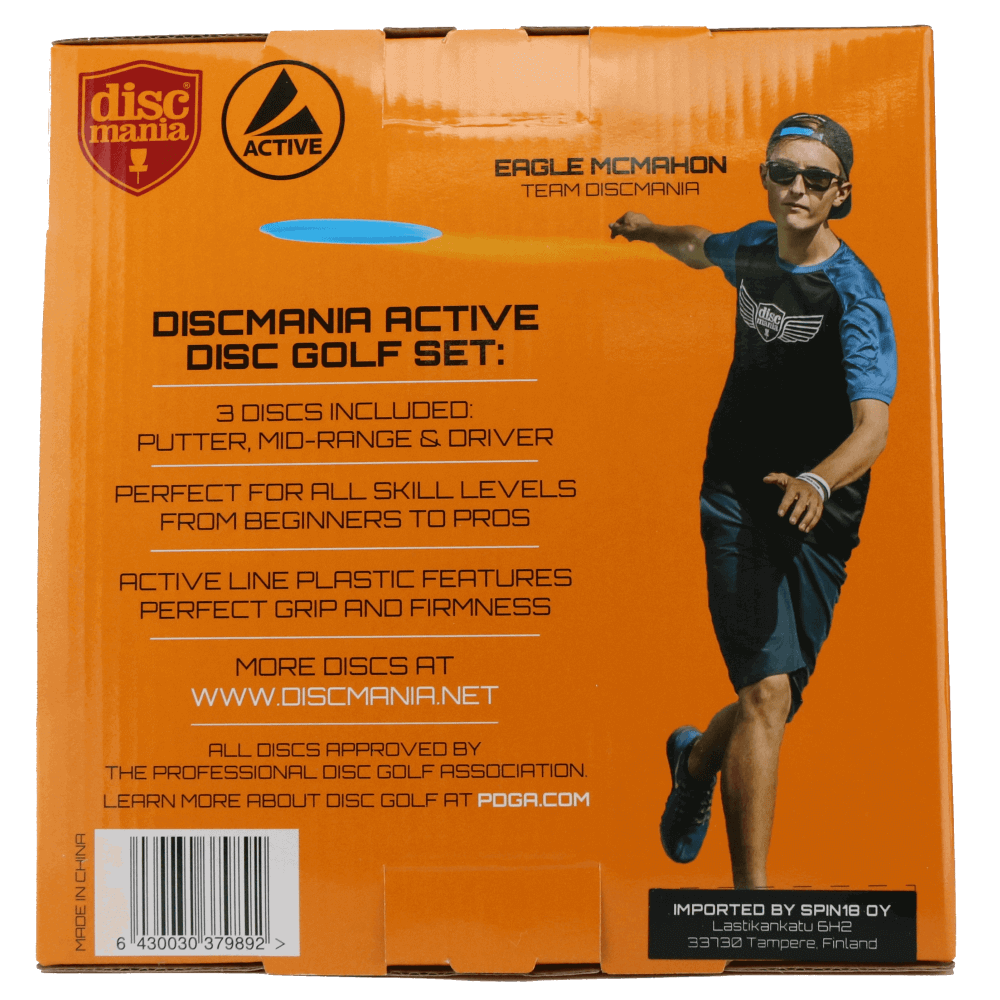 Discmania Active Premium Disc Golf Set 3 Discs Discmania Active Premium Disc Golf Set 3 Discs