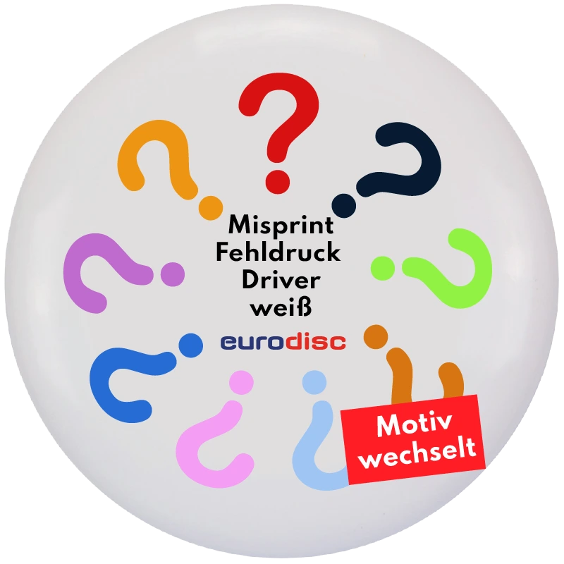 eurodisc Fehldruck Secret Discgolf SQU - Driver weiß eurodisc Fehldruck Secret Discgolf SQU - Driver weiß
