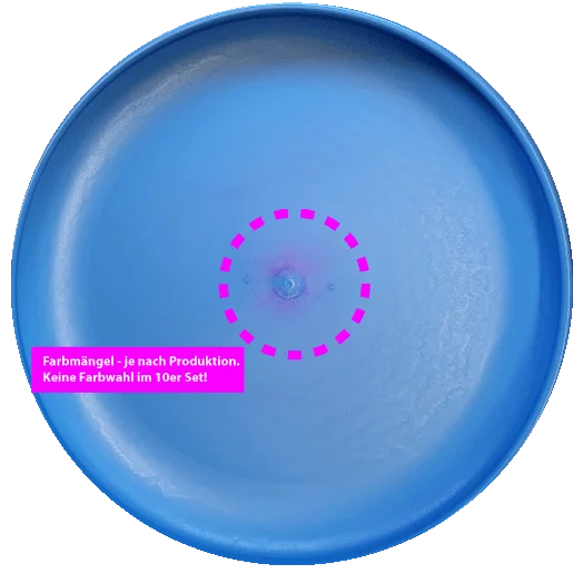 eurodisc® 175g Ultimate Frisbee Bio New Games mit Farbmängeln 10er Set