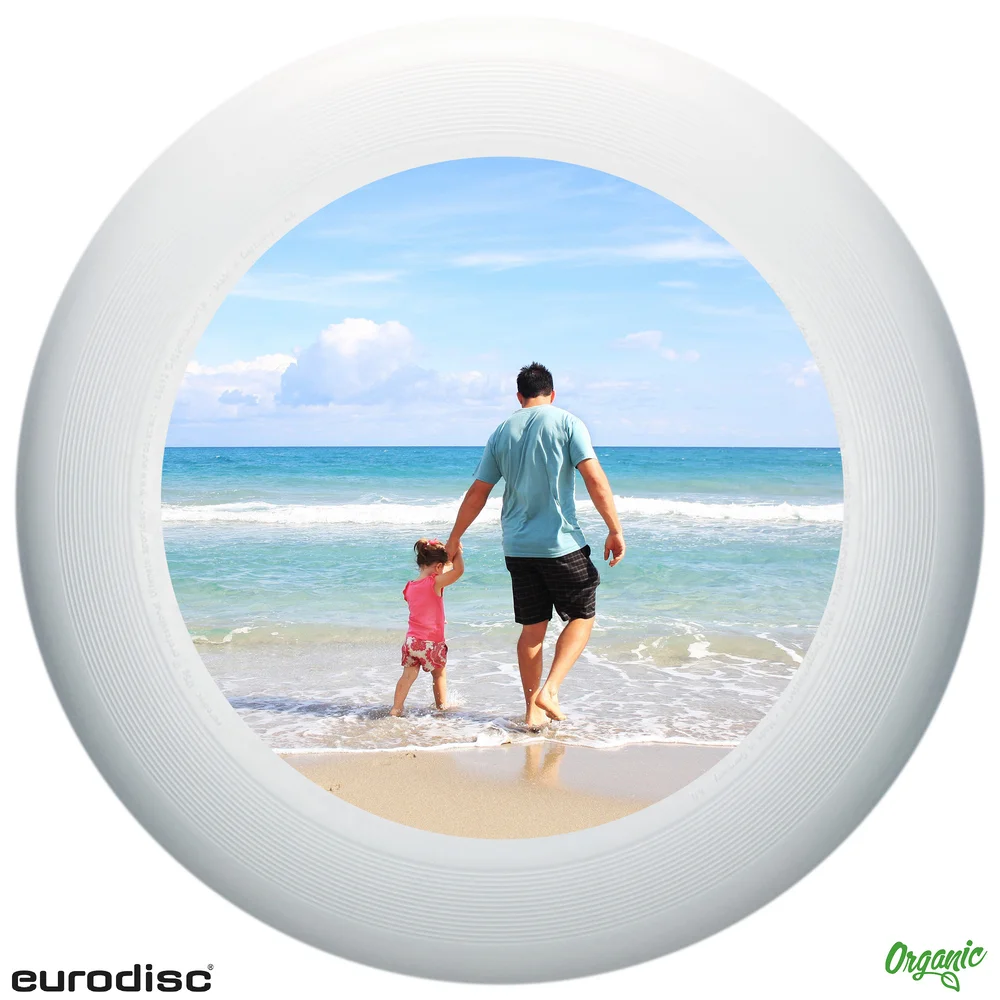 Individuelle eurodisc® 175g Ultimate Frisbee Weiss aus Bio-Kunststoff