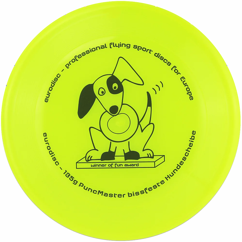 eurodisc 135g PuncMaster Fun Award bissstarke Hundefrisbee GELB eurodisc 135g PuncMaster Fun Award bissstarke Hundefrisbee GELB