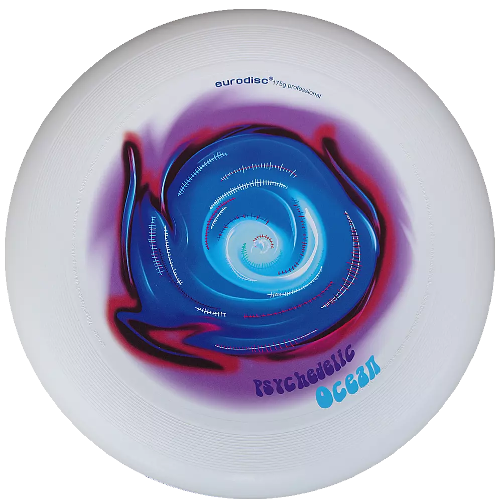 eurodisc® 175g Ultimate Frisbee Psychedelic Ocean aus Bio-Kunststoff eurodisc® 175g Ultimate Frisbee Psychedelic Ocean aus Bio-Kunststoff