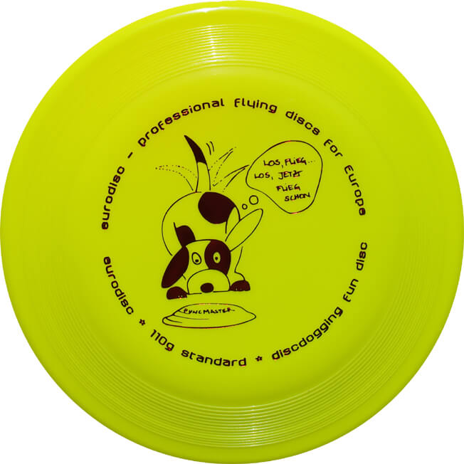 Eurodisc Hundefrisbee 110g Standard gelb