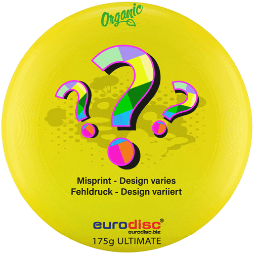 eurodisc® 175g Ultimate Frisbee Secret Gelb aus Bio-Kunststoff