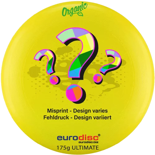 eurodisc® 175g Ultimate Frisbee Secret, Organic, YELLOW