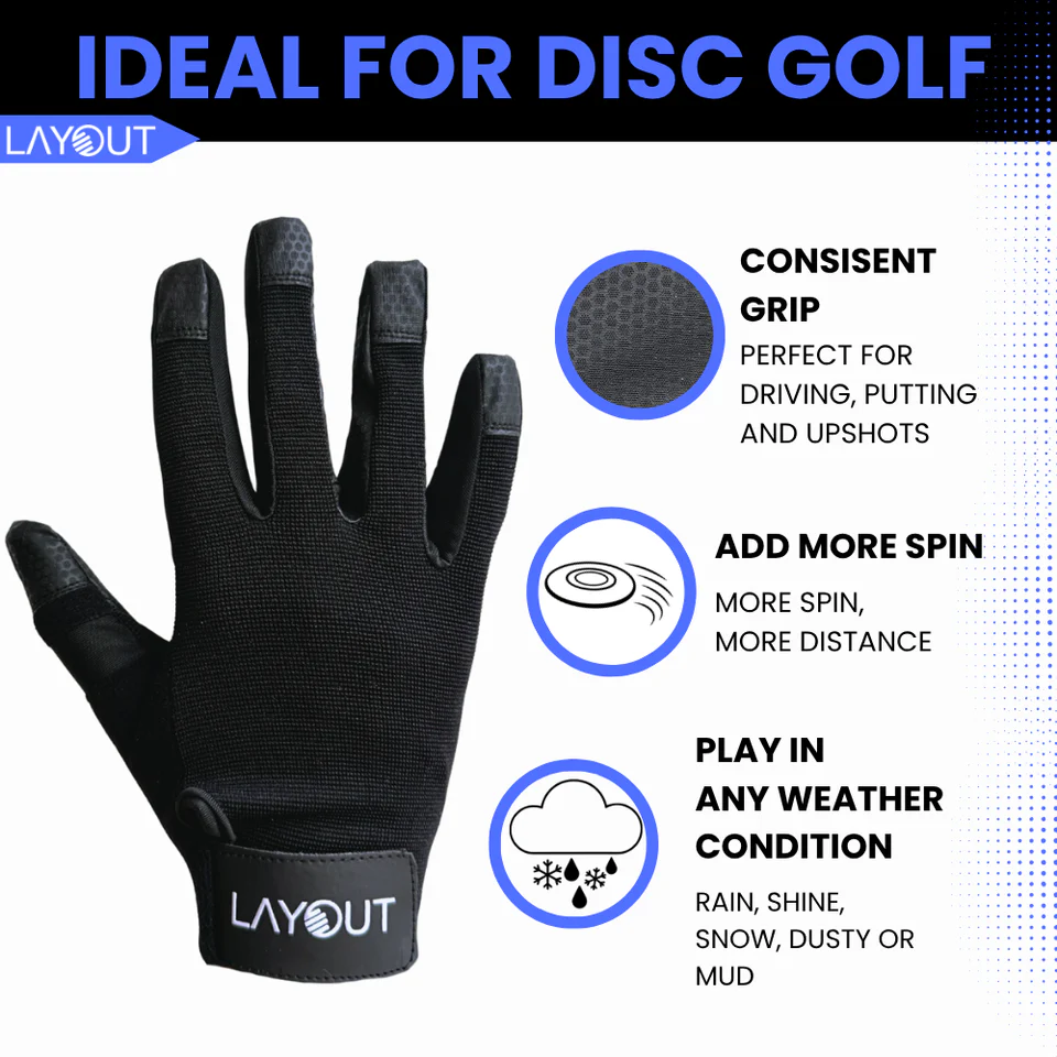 Layout Ultimate & Disc Golf Elite Gloves in various colors Layout Ultimate & Disc Golf Elite Gloves in various colors