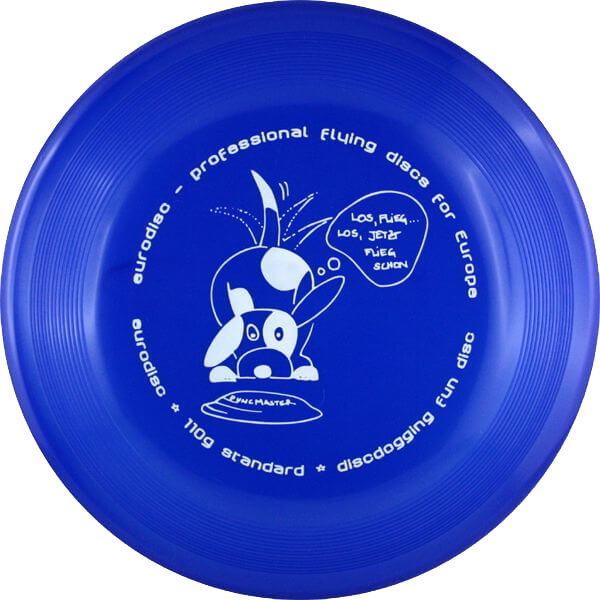 eurodisc® Discdogging Hundefrisbee 110g Standard in verschiedenen Farben blau
