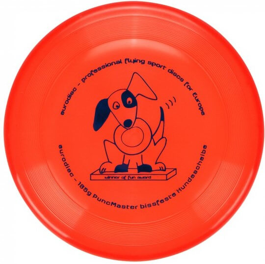 eurodisc® 135g PuncMaster Fun Award bissstarke Hundefrisbee Orange