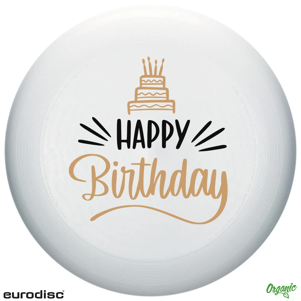 Individuelle eurodisc® 175g Ultimate Frisbee Weiss aus Bio-Kunststoff