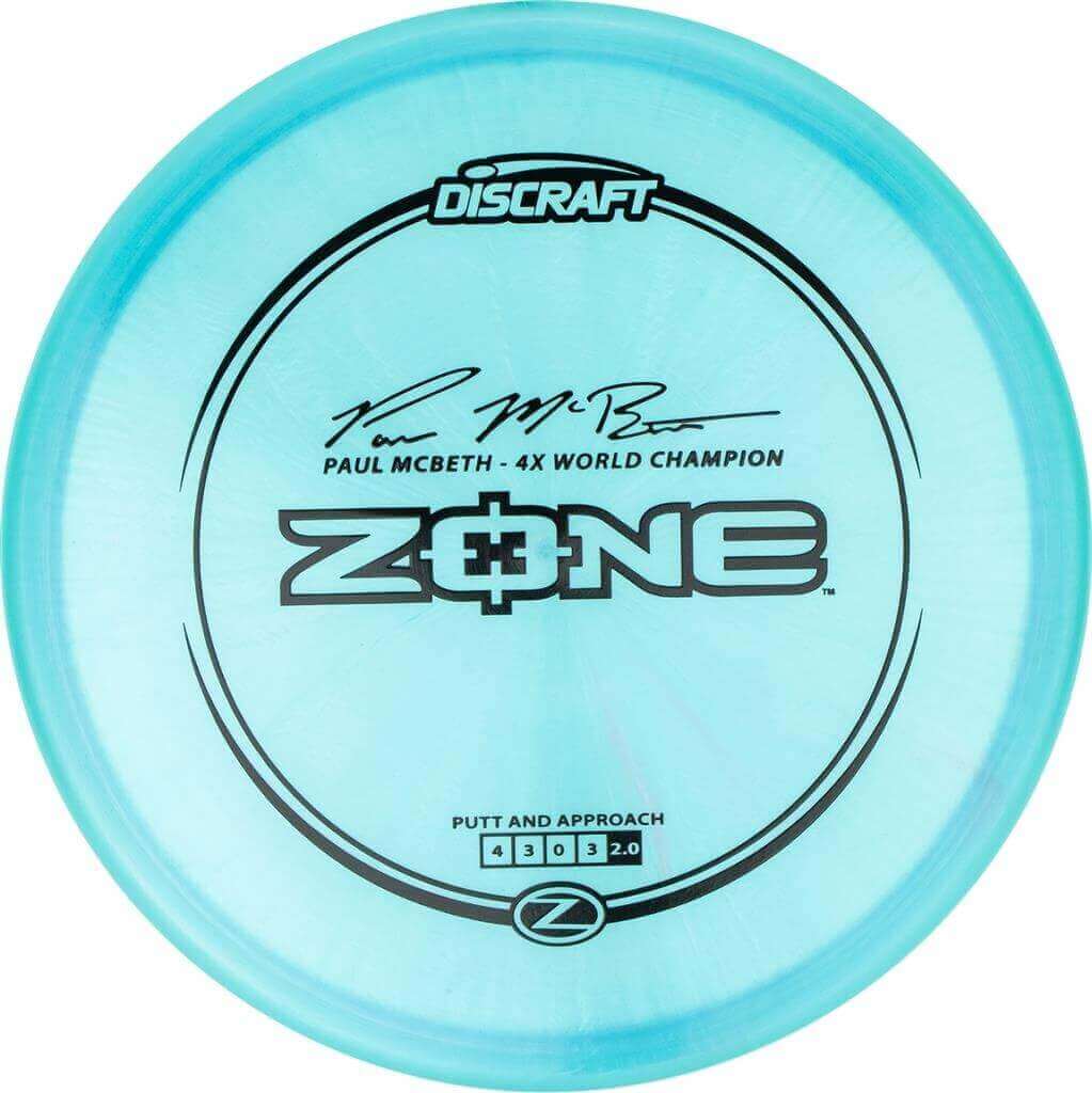 Discraft Disc Golf Putter Z-Line Zone Paul McBeth