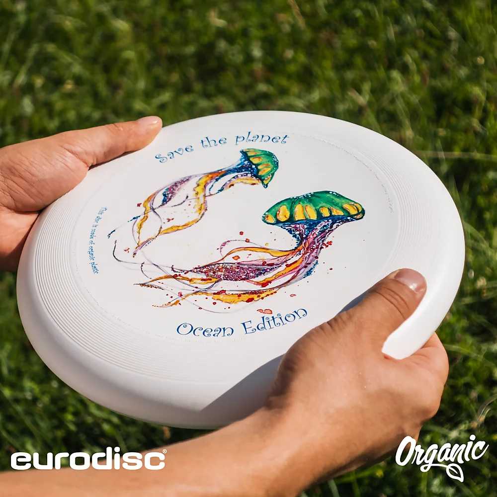 Eurodisc 175g Ultimate Frisbee Jellyfish aus Bio-Kunststoff Ocean Edition