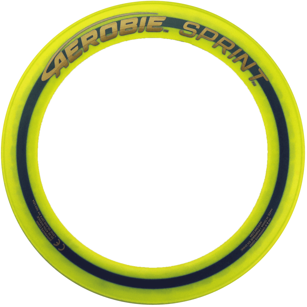 Aerobie Wurfring Sprint Frisbee-Ring 25cm Gelb