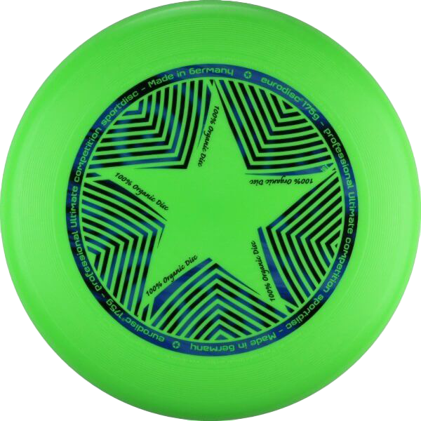 eurodisc® 175g Ultimate Frisbee Star aus Bio-Kunststoff in verschiedenen Farben eurodisc® 175g Ultimate Frisbee Star aus Bio-Kunststoff in verschiedenen Farben