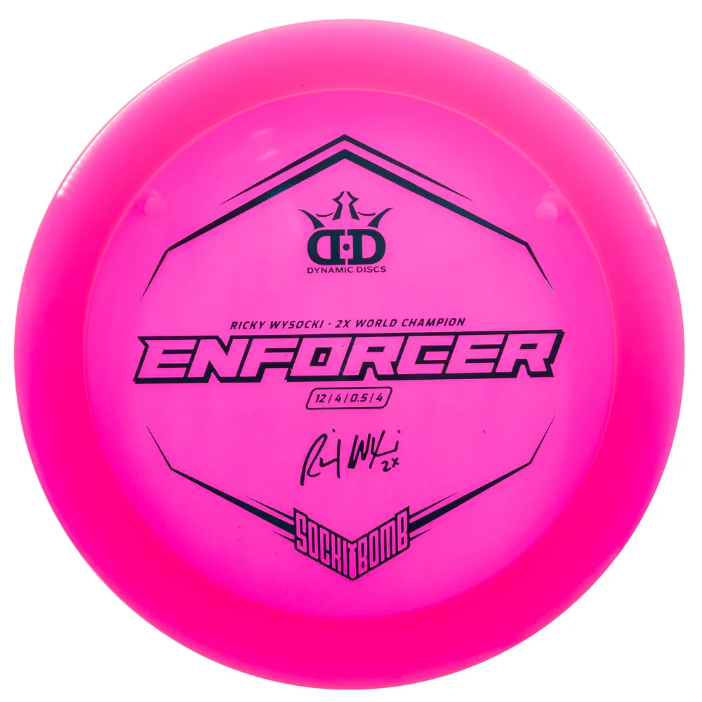 Dynamic Discs Distance Driver Lucid Ice Enforcer  - Signature Ricky Wysocki