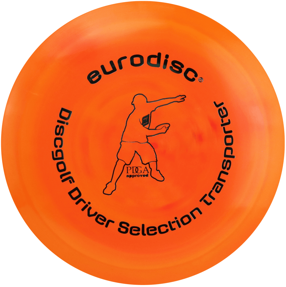 eurodisc® Disc Golf Fairway Driver Transporter Selection Orange Marmor