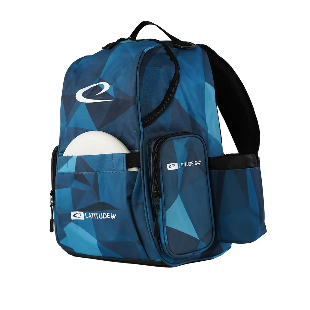 Latitude 64 Disc Golf Tasche SWIFT BACKPACK Blau Fractured Camo