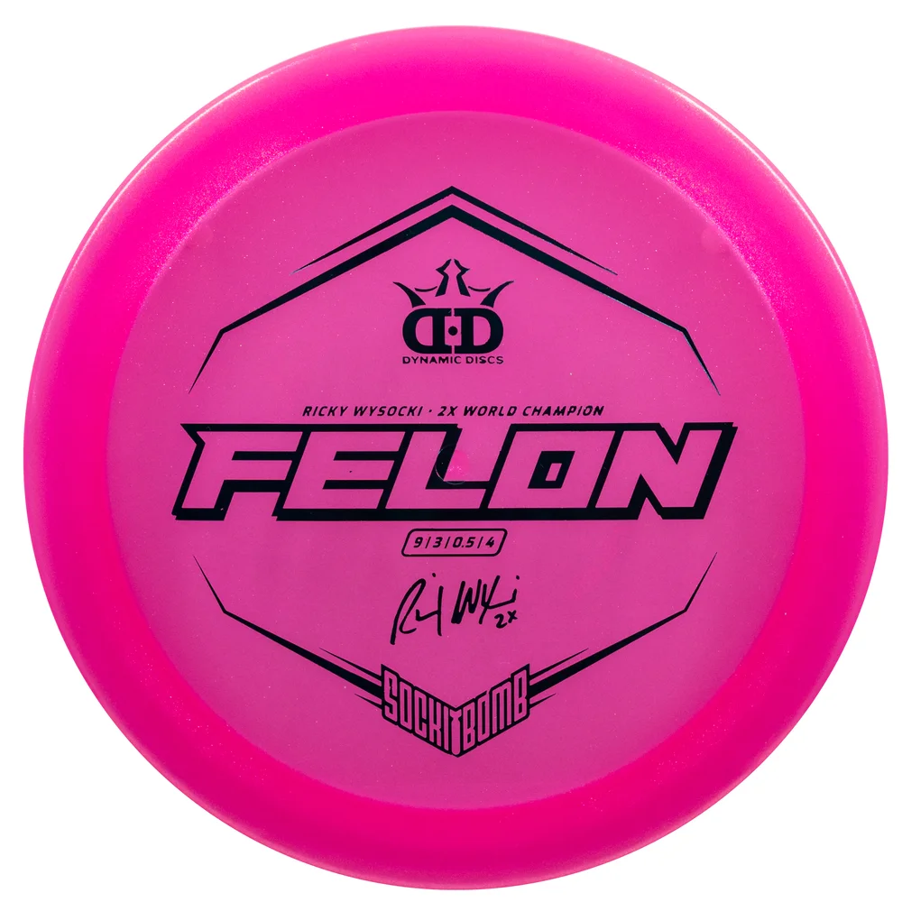 Dynamic Discs Fairway Driver Lucid Ice Glimmer Felon  - Signature Ricky Wysocki