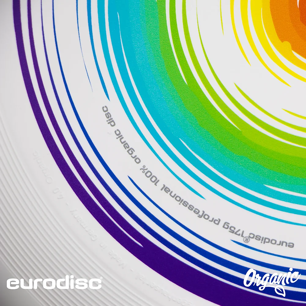 eurodisc® 175g Ultimate Frisbee Rainbow aus Bio-Kunststoff