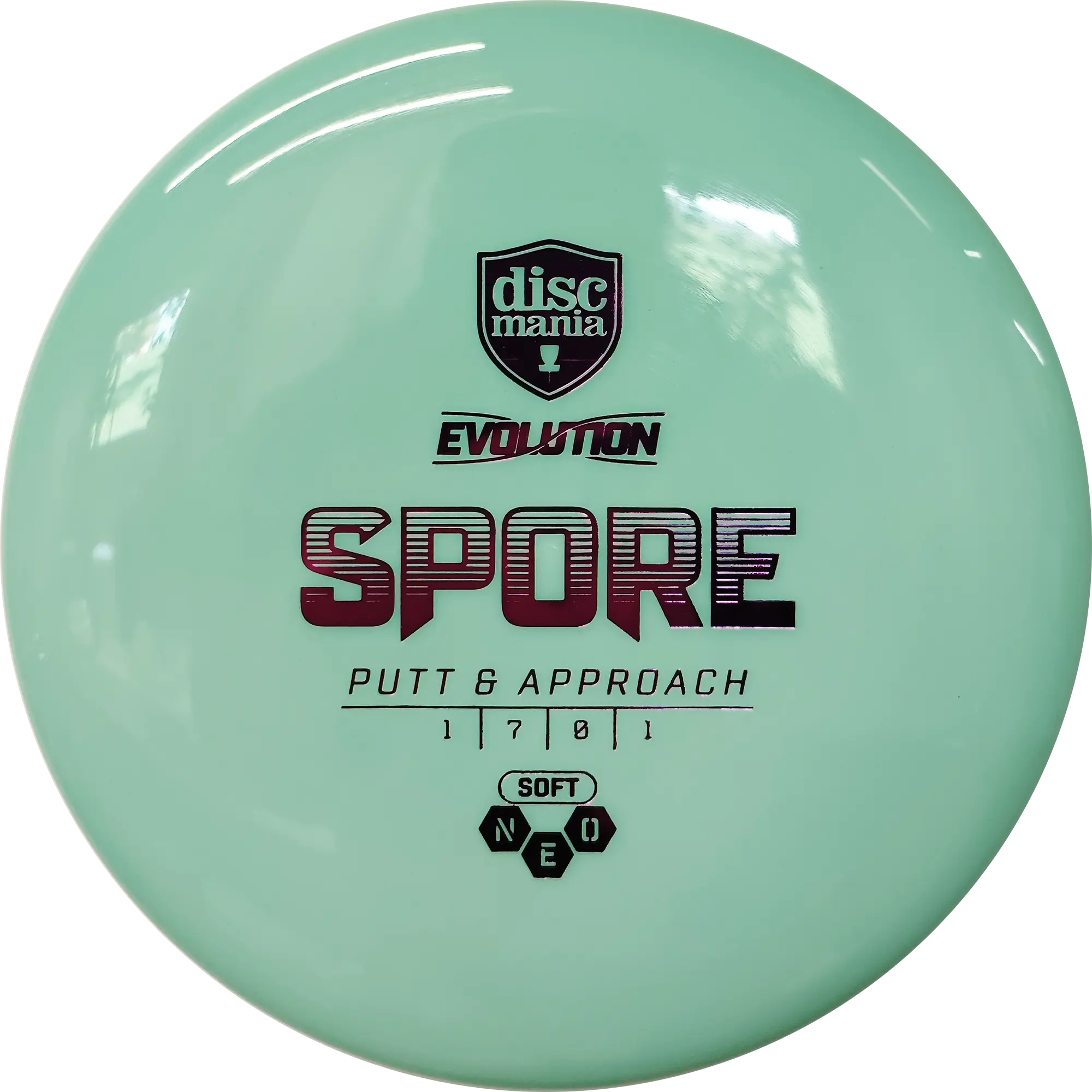 Discmania Disc Golf Putt & Approach Soft Evolution Neo Spore Grün