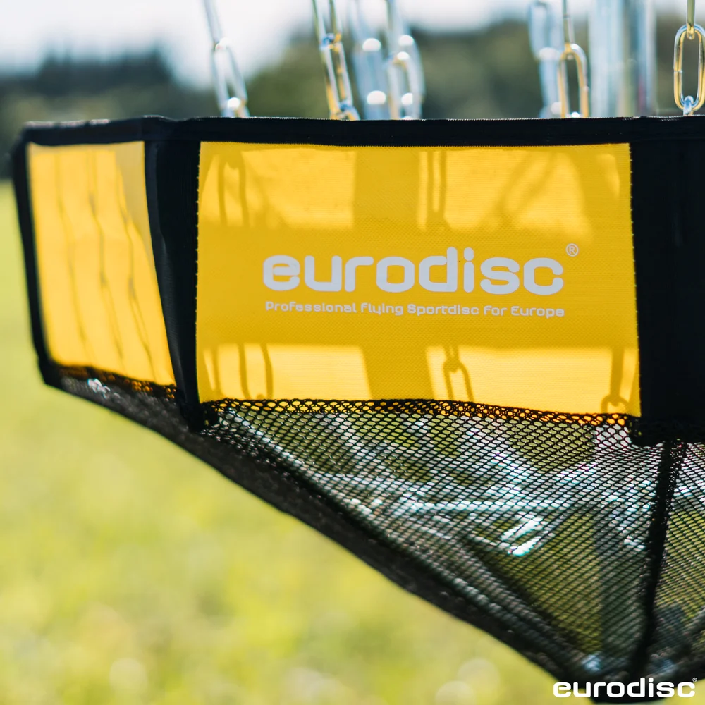 Disc-Golf-Korb eurodisc® Chainwalker mobil Gelb + gratis Putter