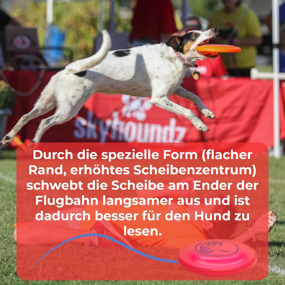 Bissstarke Hundefrisbee Hyperflite Jawz - Rot