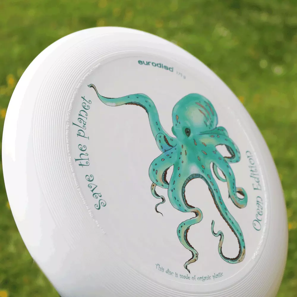eurodisc® 175g Ultimate Frisbee Octopus aus Bio-Kunststoff Ocean Edition