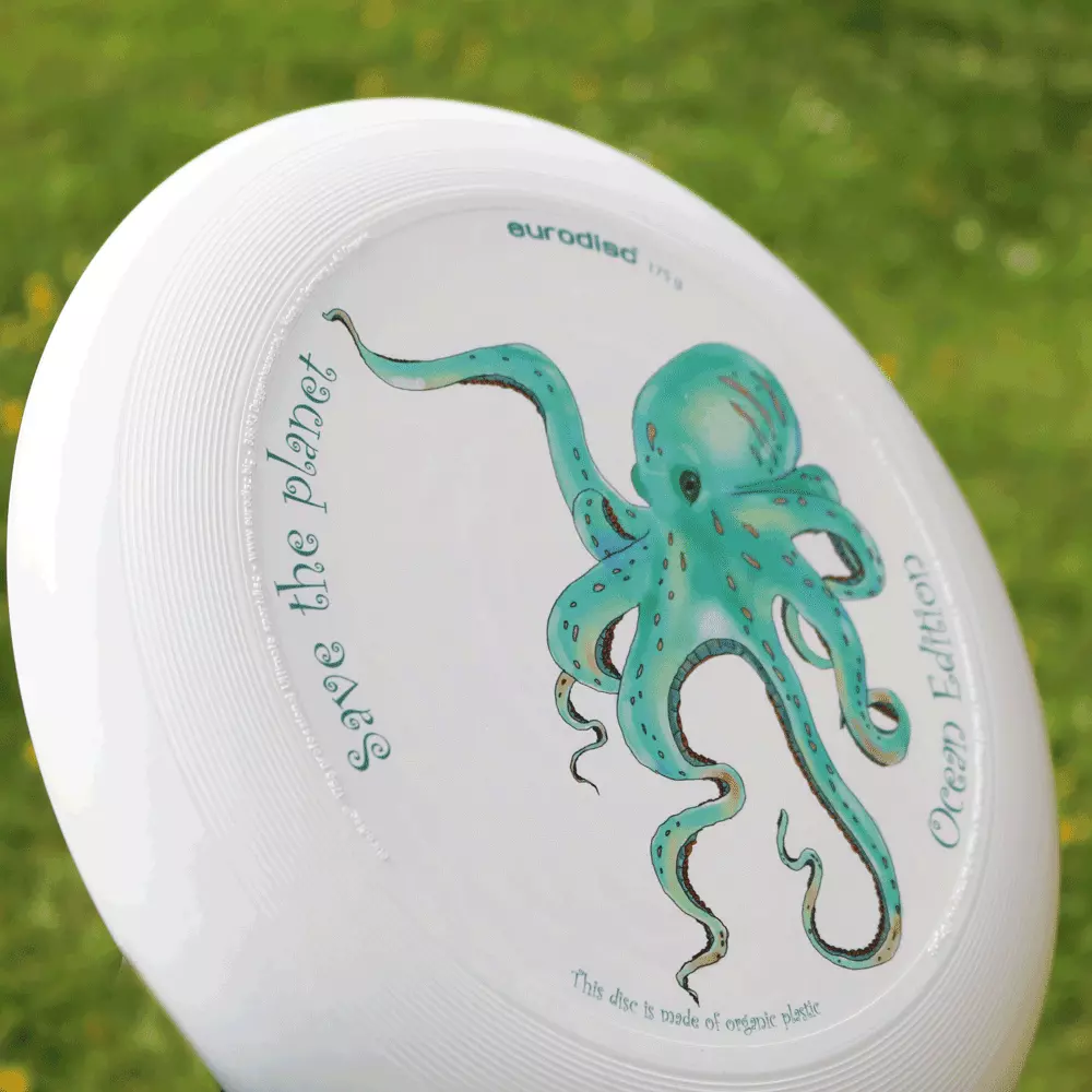 eurodisc® 175g Ultimate Frisbee Octopus aus Bio-Kunststoff Ocean Edition eurodisc® 175g Ultimate Frisbee Octopus aus Bio-Kunststoff Ocean Edition