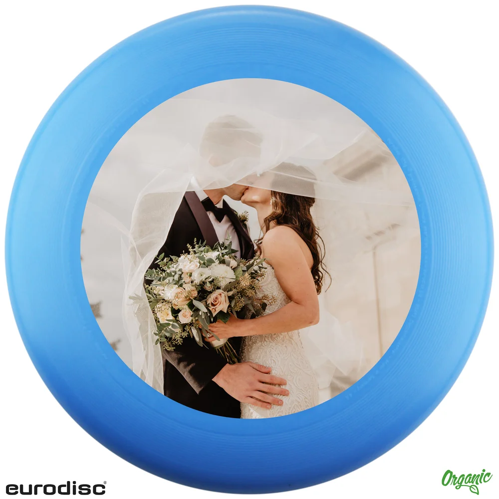 Individuelle eurodisc® 175g Ultimate Frisbee Hellblau aus Bio-Kunststoff