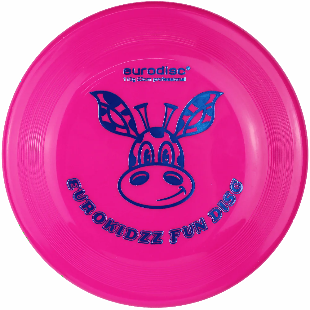 Eurodisc 110g Kidzz Fun Frisbee Giraffe 23cm Pink