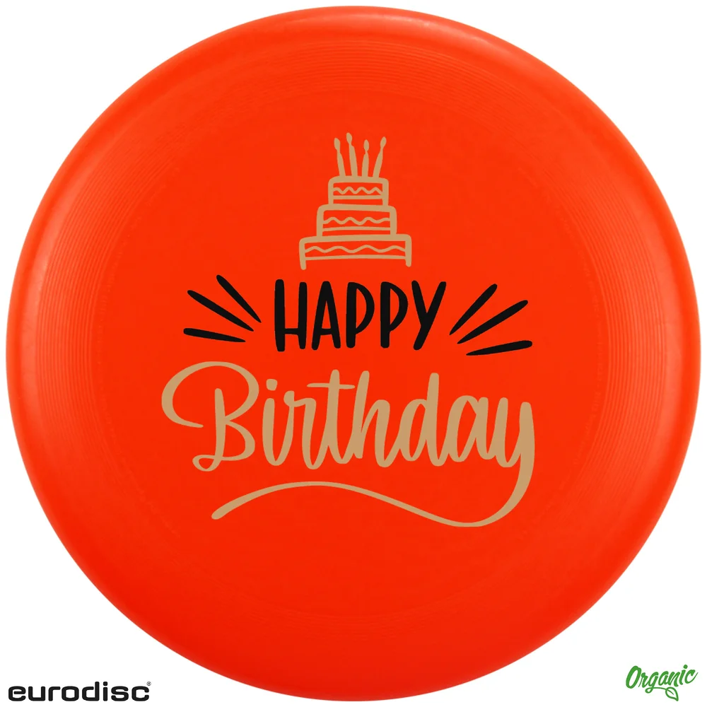 Individuelle eurodisc® 175g Ultimate Frisbee Orange aus Bio-Kunststoff