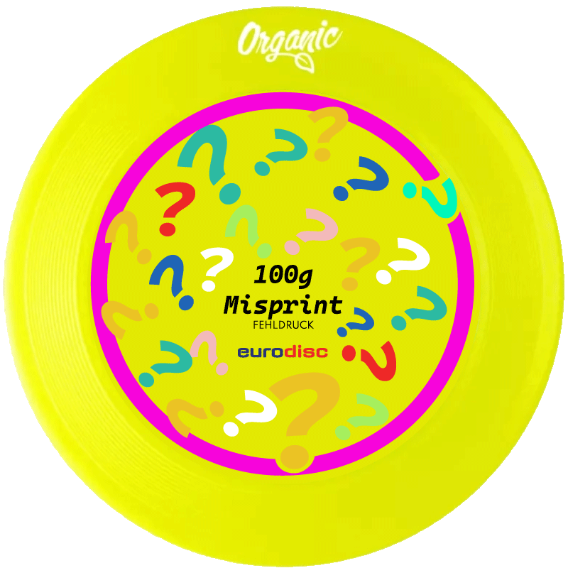 eurodisc® 100g Kids Frisbee Secret Organic, yellow