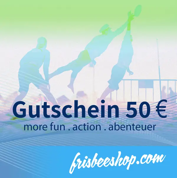 Frisbeeshop Gift-Voucher with value 10€, papercard via mail Frisbeeshop Gift-Voucher with value 10€, papercard via mail