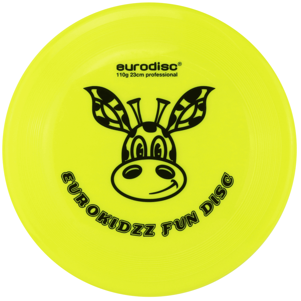 eurodisc® 110g Kidzz Fun Frisbee Giraffe 23cm Gelb