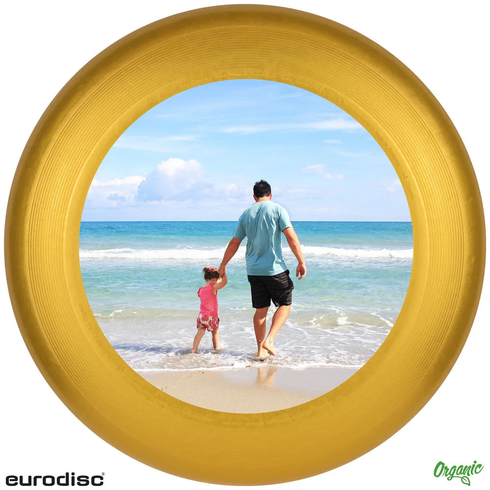 Individuelle eurodisc® 175g Ultimate Frisbee Gold aus Bio-Kunststoff