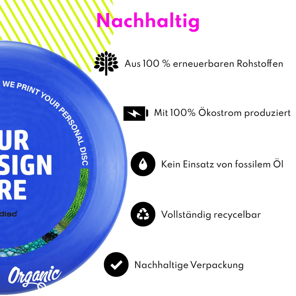 Individuelle eurodisc® 175g Ultimate Frisbee Dunkelblau aus Bio-Kunststoff
