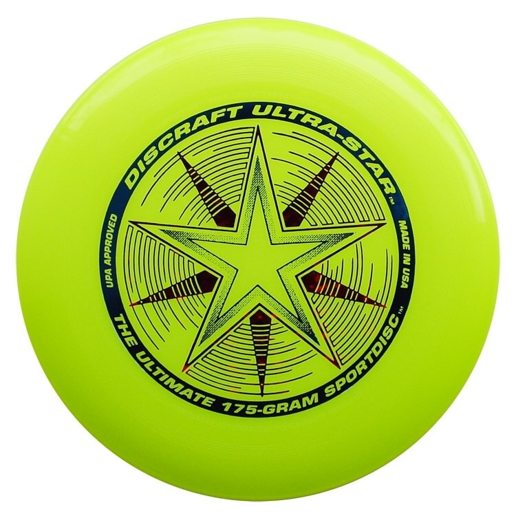 Discraft 175g Ultimate Frisbee Ultrastar yellow