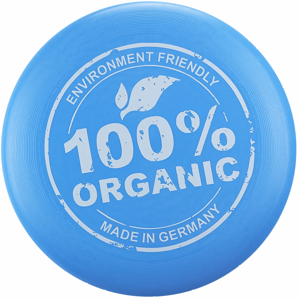 eurodisc® 175g Ultimate Frisbee Organic aus Bio-Kunststoff eurodisc® 175g Ultimate Frisbee Organic aus Bio-Kunststoff