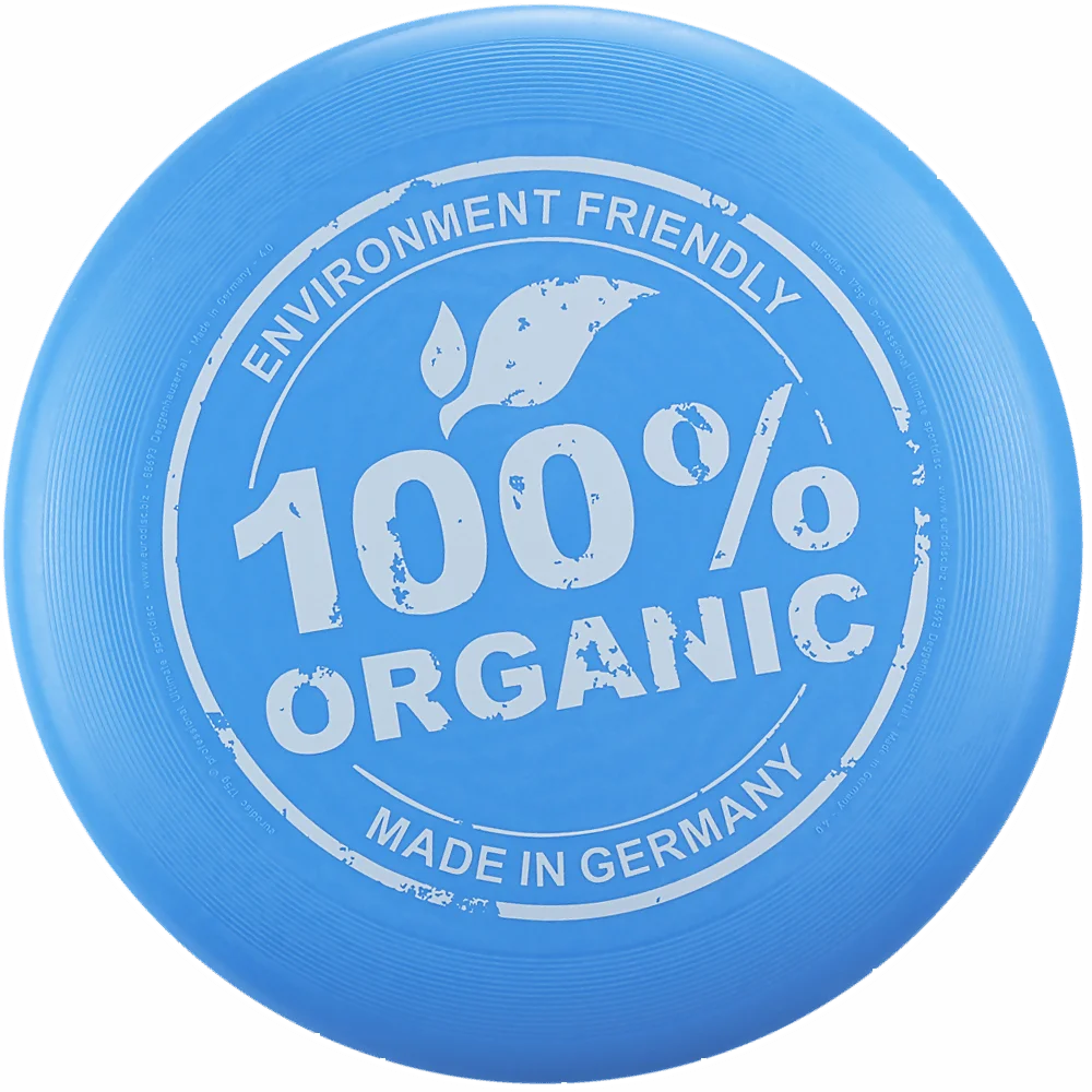 eurodisc® 175g Ultimate Frisbee Organic Hellblau aus Bio-Kunststoff