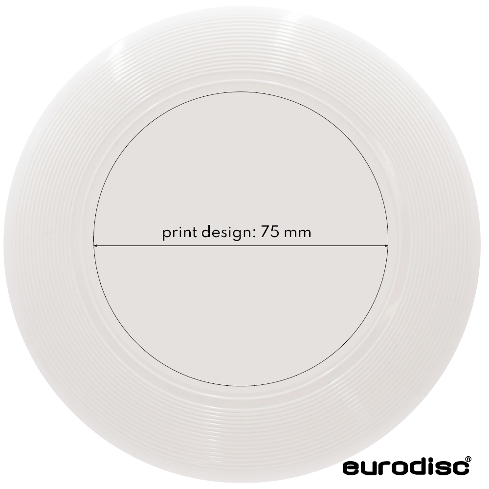 Individuelle eurodisc® 25g Mini Frisbee SILBER Individuelle eurodisc® 25g Mini Frisbee SILBER