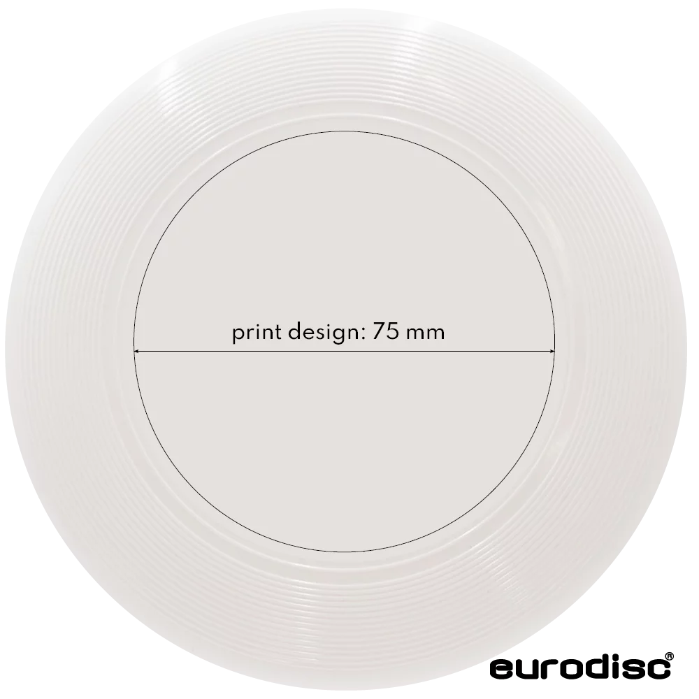 Individuelle eurodisc® 25g Mini Frisbee SILBER