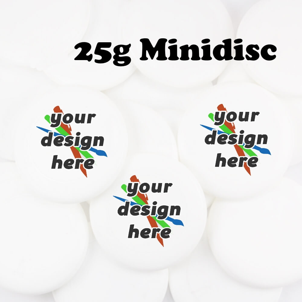 Individuelle eurodisc® 25g Mini Frisbee mit eigenem Logo