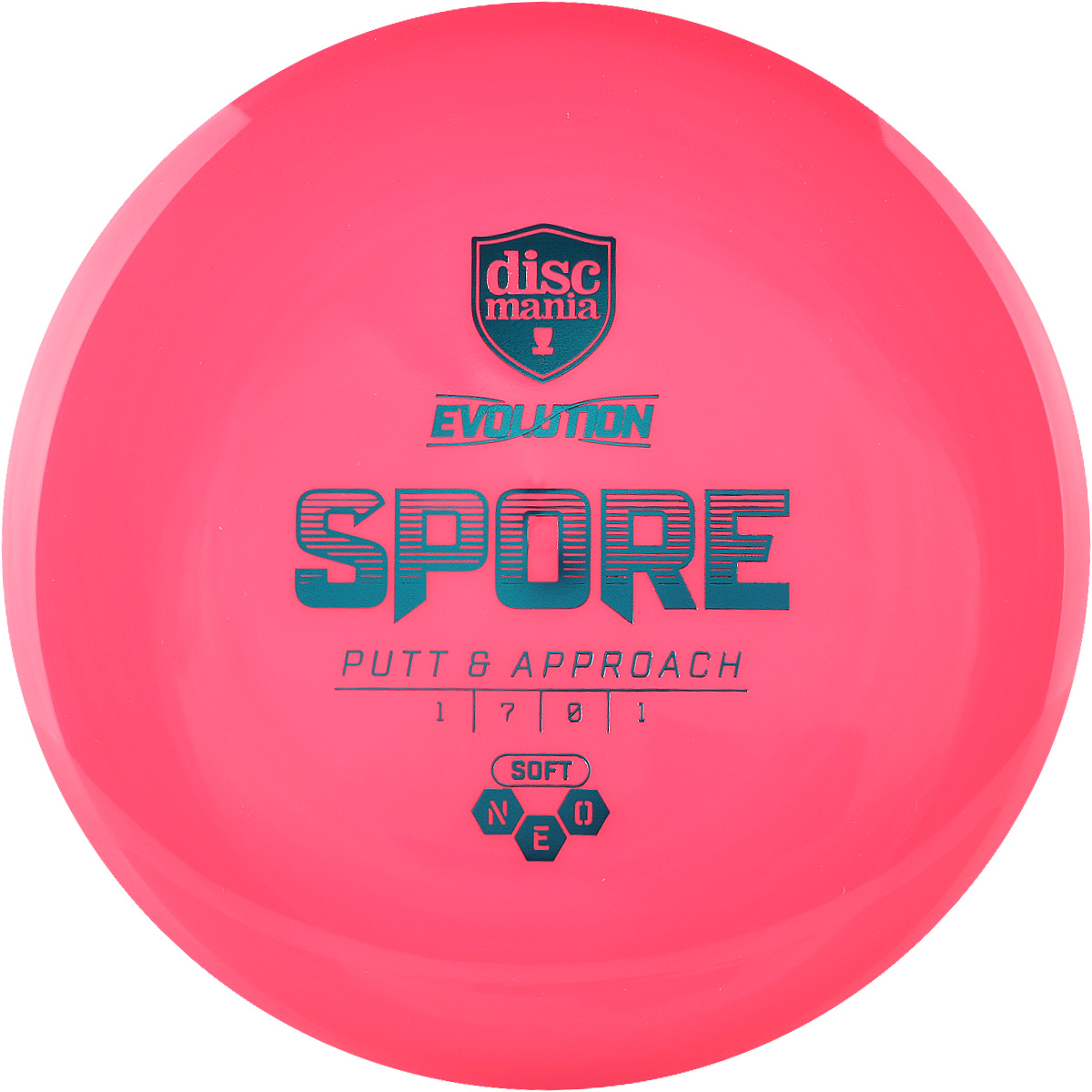 Discmania Disc Golf Putt & Approach Soft Evolution Neo Spore Grün