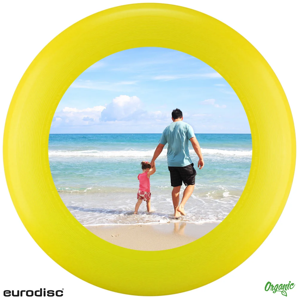 Individuelle eurodisc® 175g Ultimate Frisbee Gelb aus Bio-Kunststoff